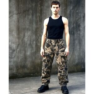 Y2K KGYA Camo Pants Men's Cotton Baggy Hip Hop Streetwear